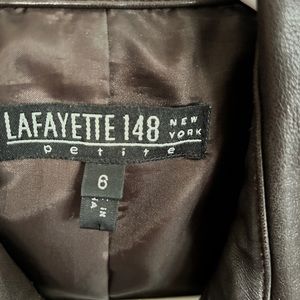 Lafayette 148 Leather jacket. No rips, tears or stains. Retails for over $1500.
